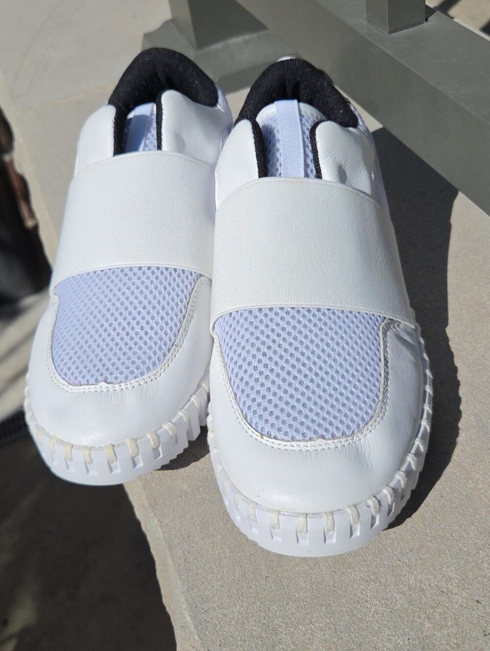 National Comfort Slip-On Athletic Shoes in White
